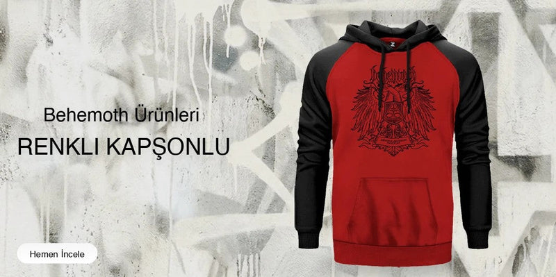 Behemoth Renkli Kapşonlu kapak