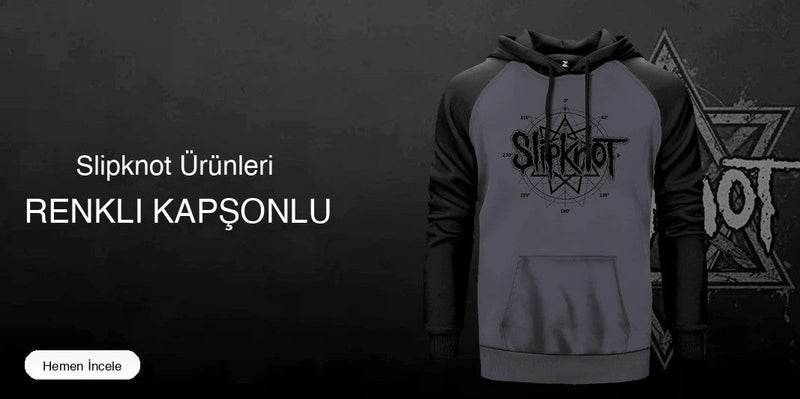 Slipknot Renkli Kapşonlu kapak
