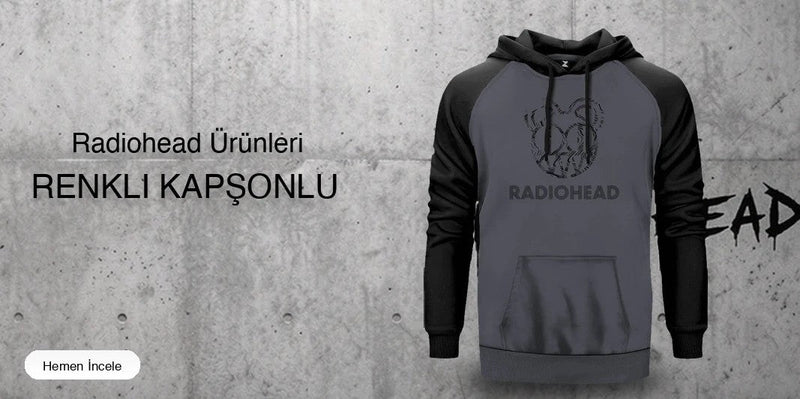 Radiohead Renkli Kapşonlu