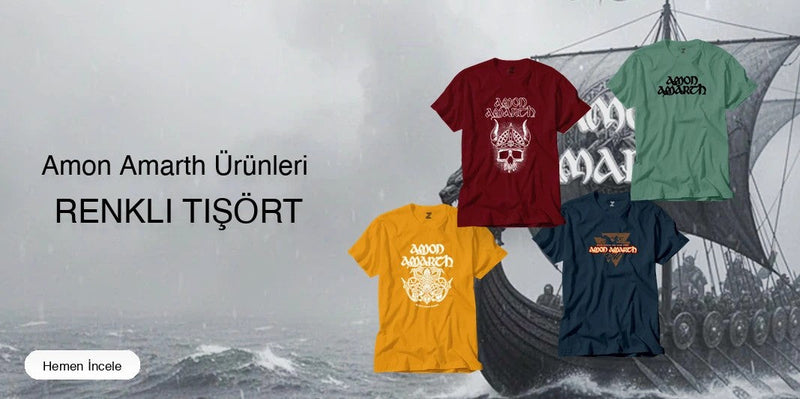 Amon Amarth Renkli Tişört kapak