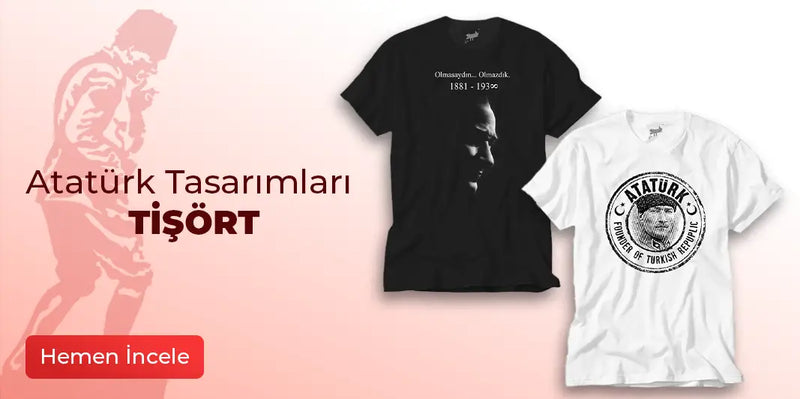Atatürk Tişört Modelleri - Zepplin Giyim
