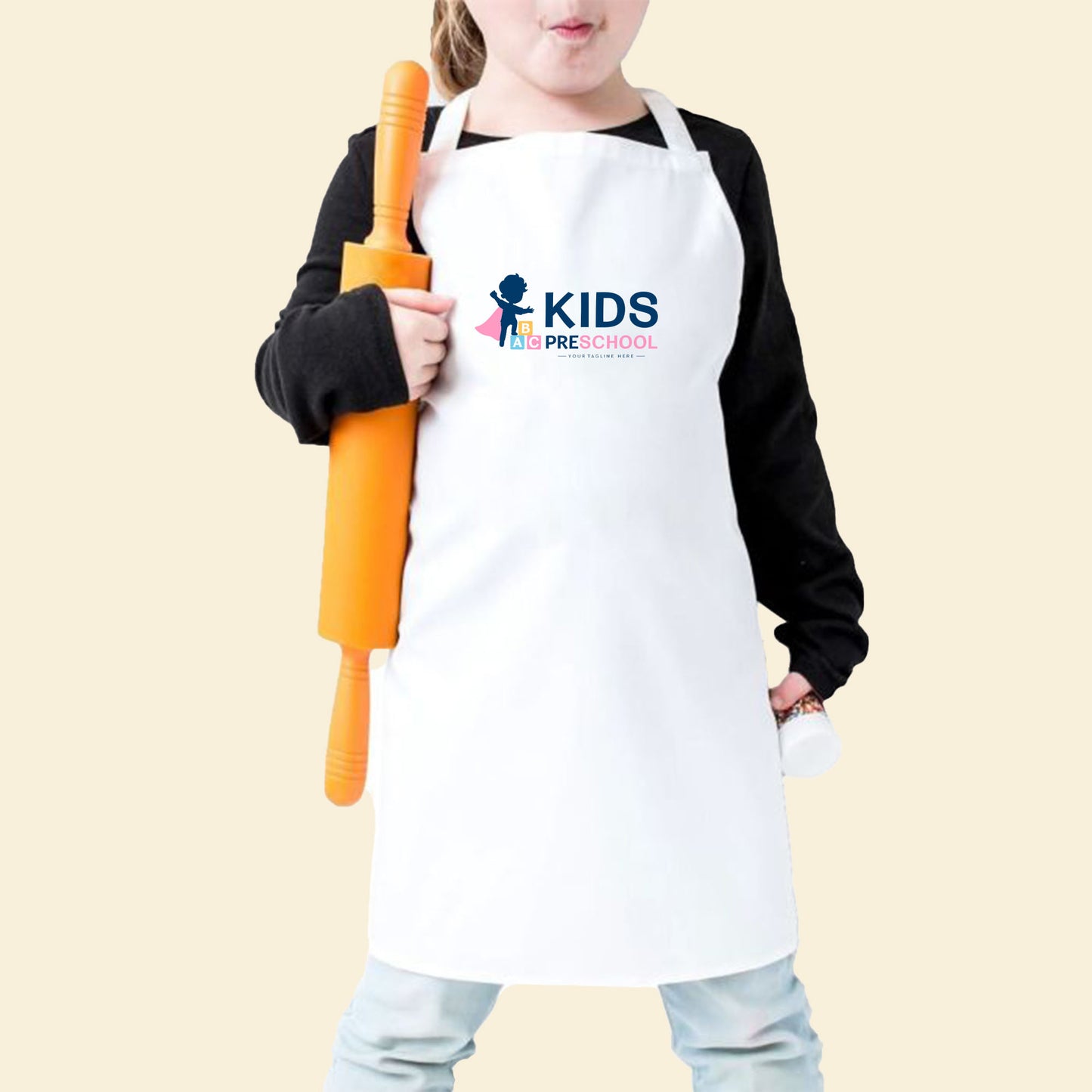 Mutfak Önlüğü Çocuk Beyaz Renk Toptan