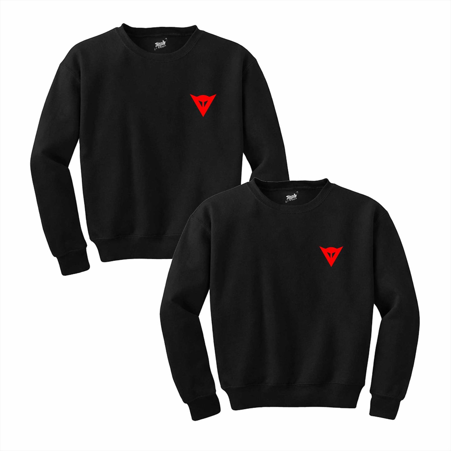 Dainese Red Logo Sevgili Çift Siyah Sweatshirt