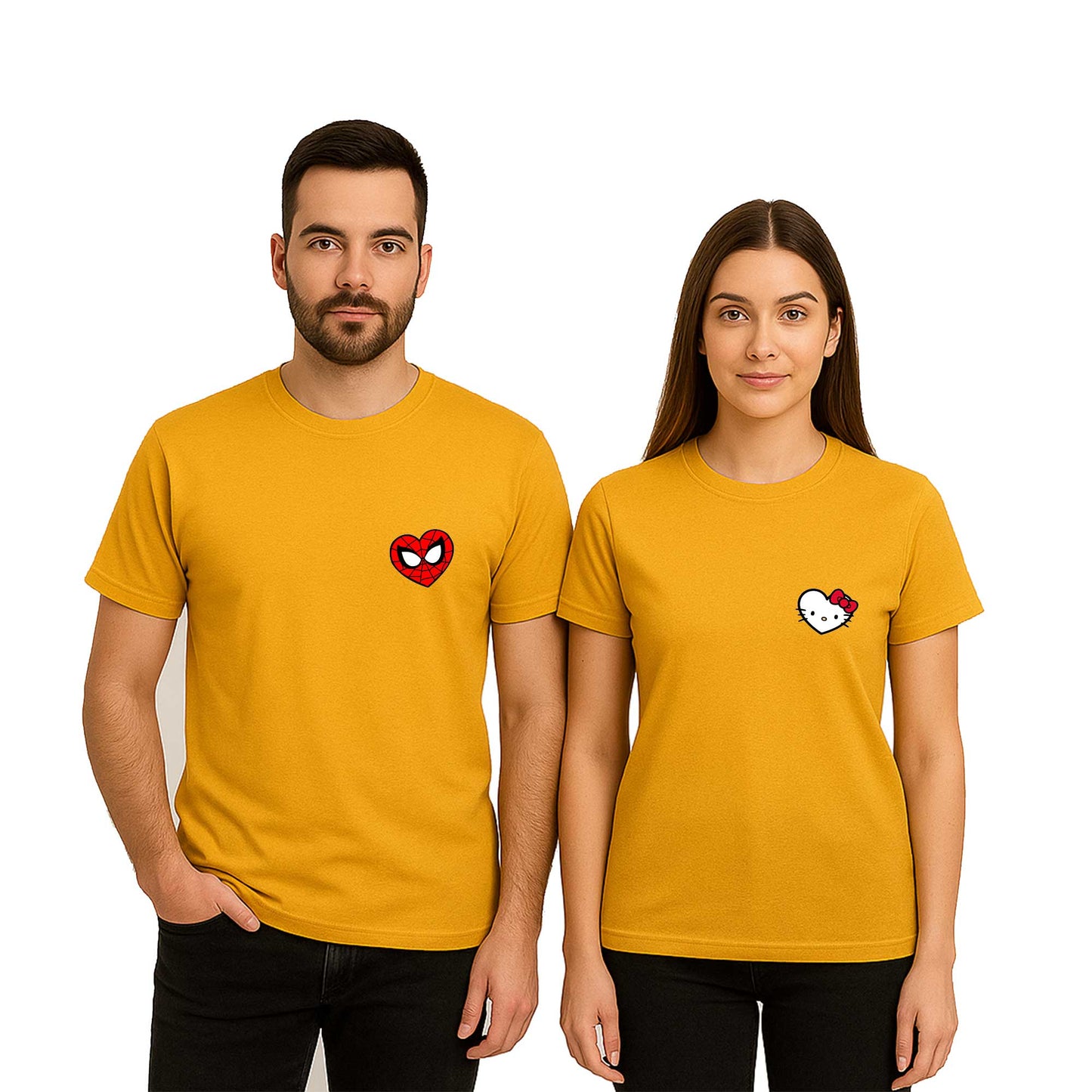 Hello Kitty Sevgili Çift Renkli Tişört