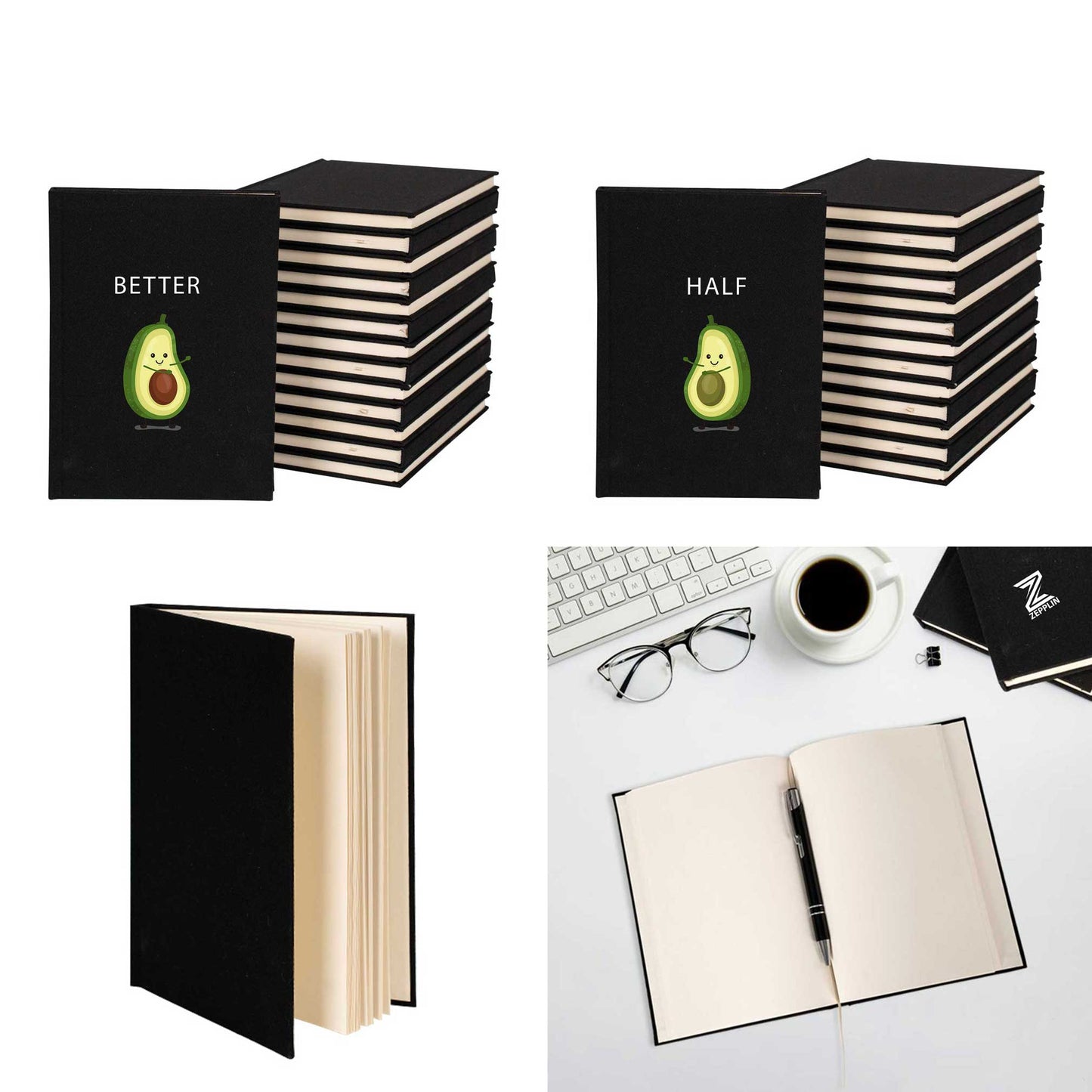 Avakado Better Half Sevgili Çift Kanvas Defter