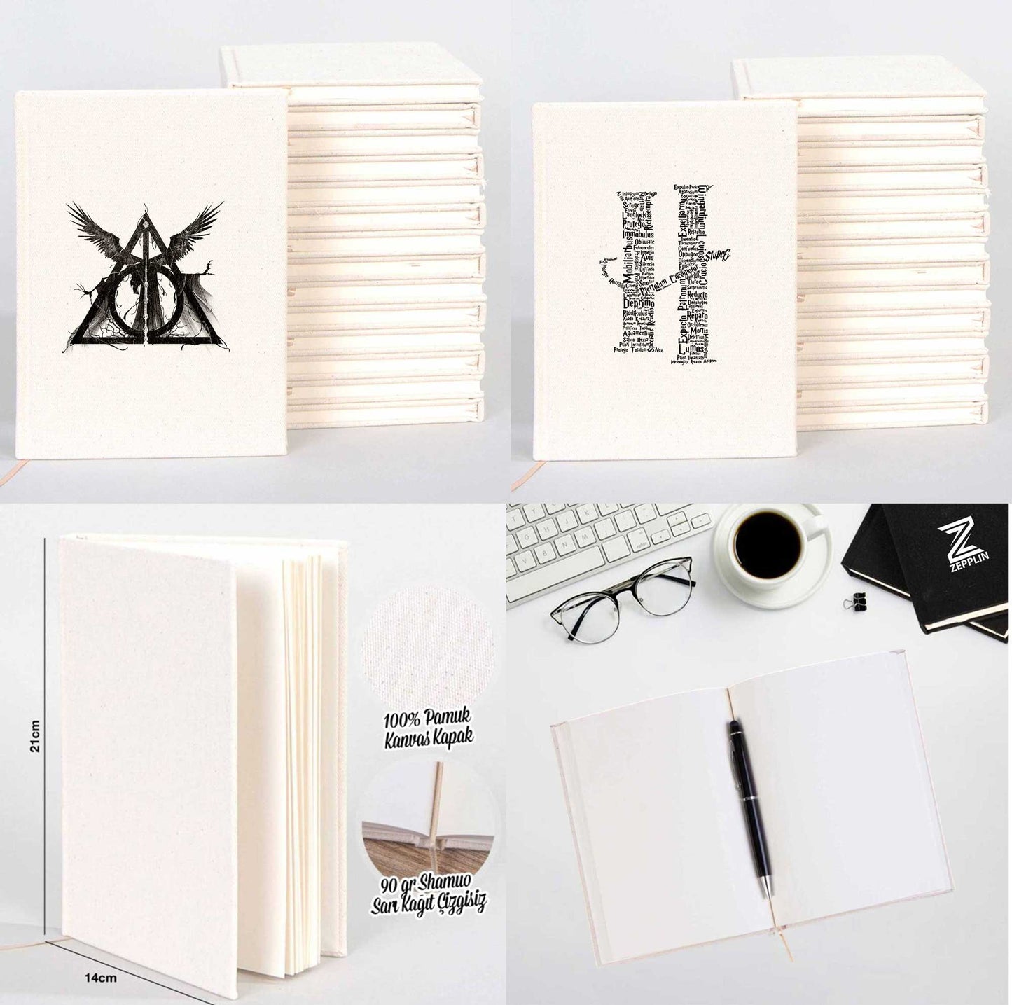 Harry Potter Sevgili Çift Kanvas Defter