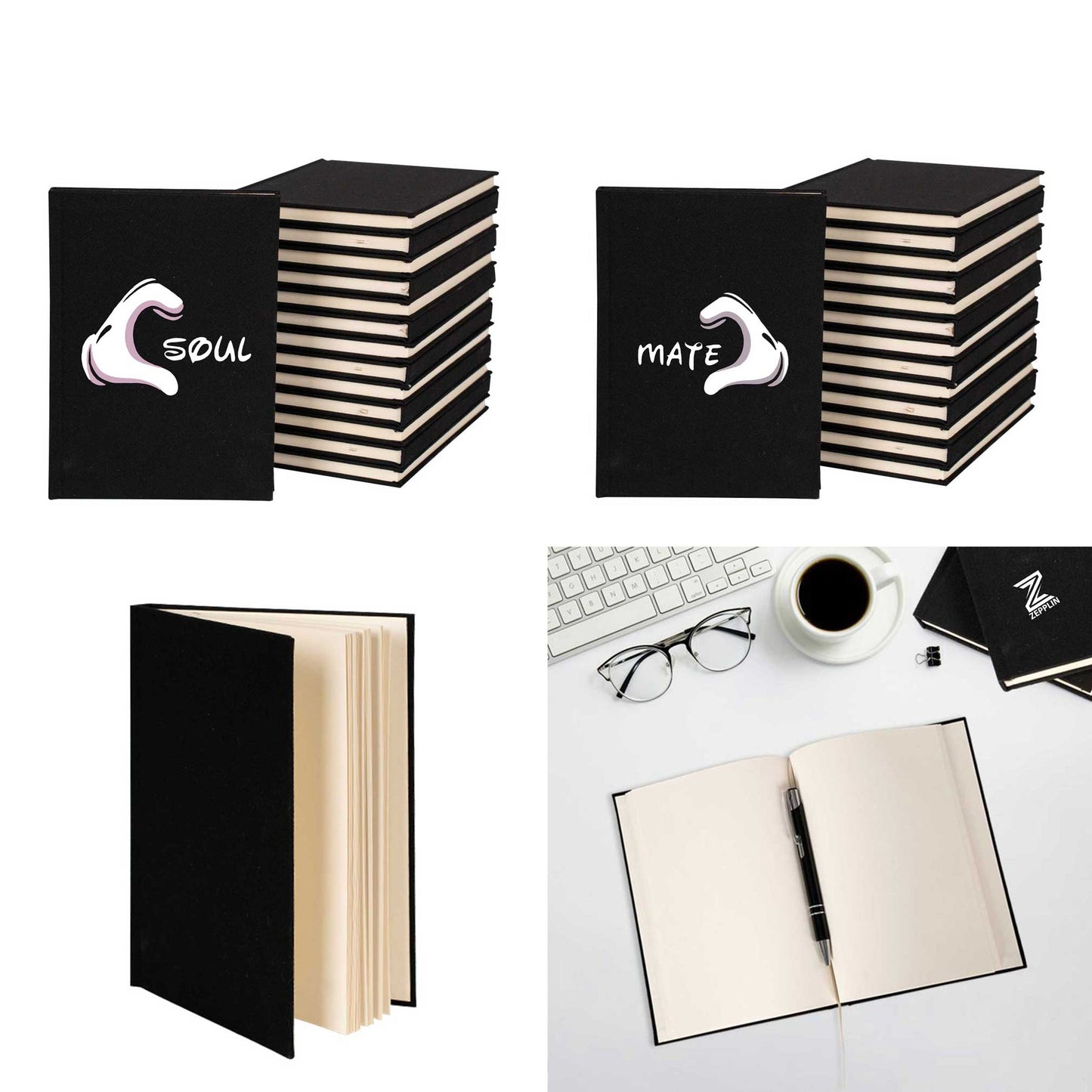Soul Mate Sevgili Çift Kanvas Defter