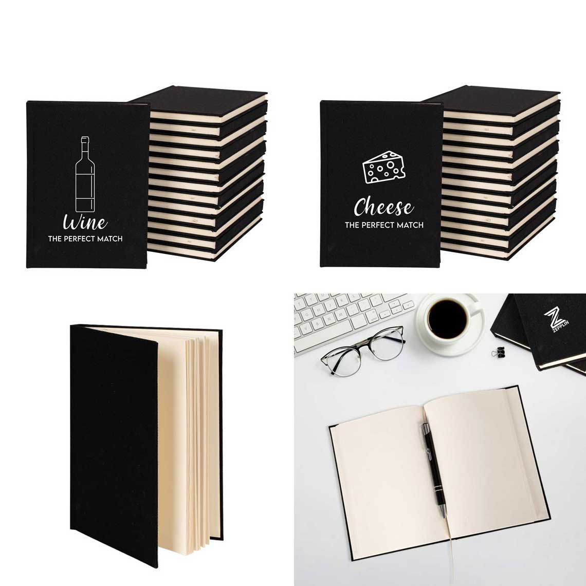 Wine Chesee Perfect Sevgili Çift Kanvas Defter