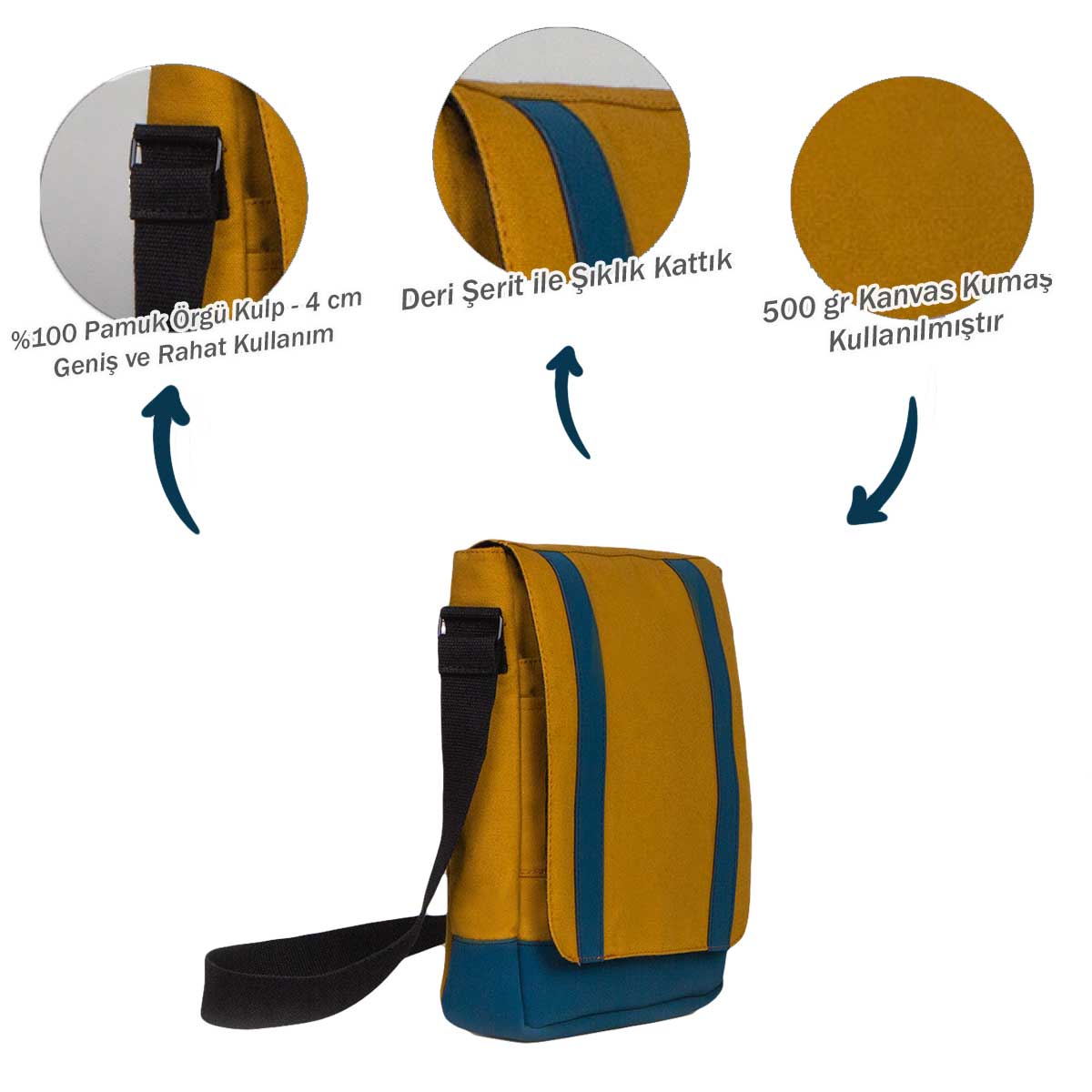 Dalgıç Diver Tools Sarı Heybe Çantası