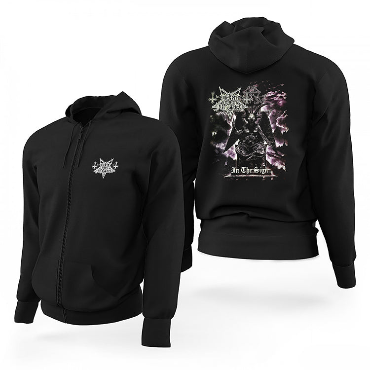 İndirimli Dark Funeral İn The Sign Siyah Fermuarlı Limited Edition Kapşonlu Sweatshirt