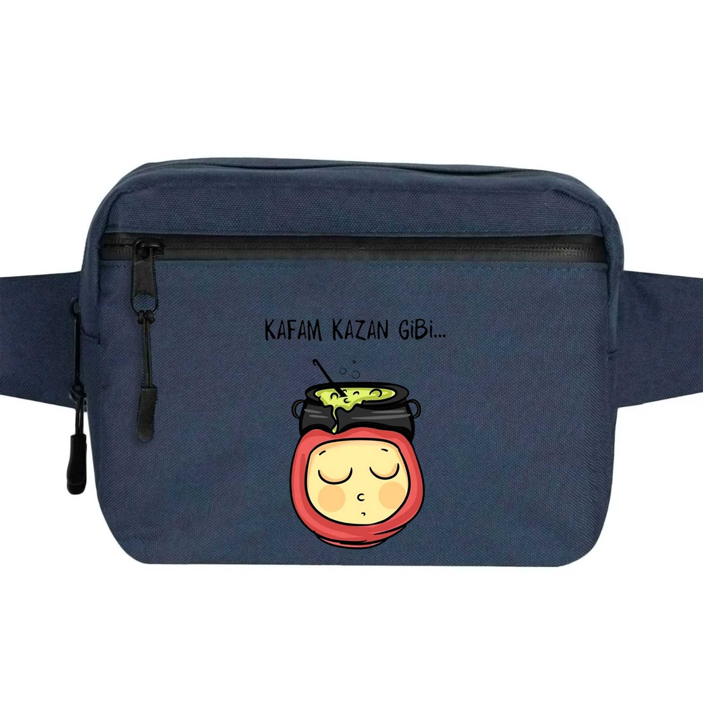 Kafam Kazan Gibi Bel Çantası