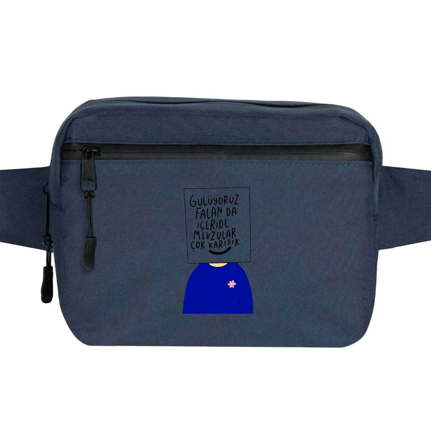 Mevzular Karışık Bel Çantası