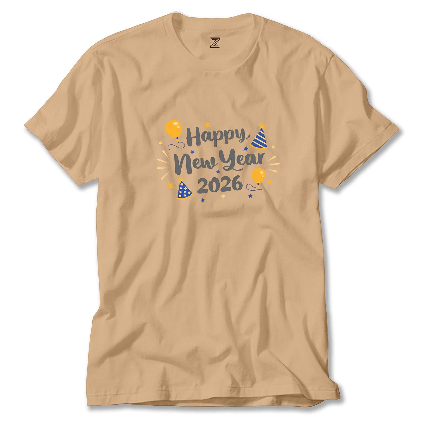 Happy New Year 2026 Parti Renkli Tişört