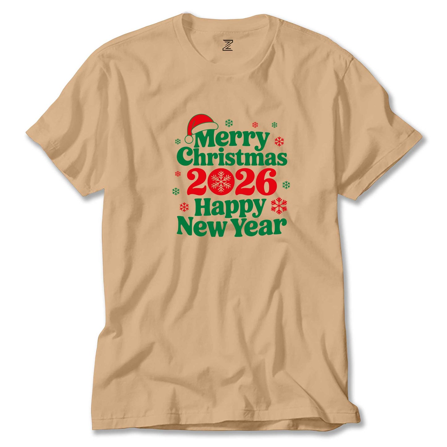 Merry Christmas 2026 Renkli Tişört