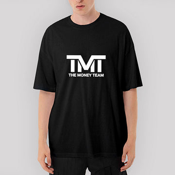 TMT The Money Team Logo Oversize Siyah Tişört