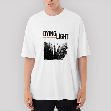 Dying Light Oversize Beyaz Tişört