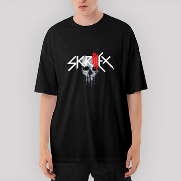 Skrillex Punisher Oversize Siyah Tişört