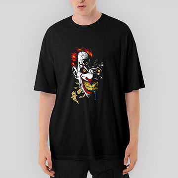 IT Clown Oversize Siyah Tişört
