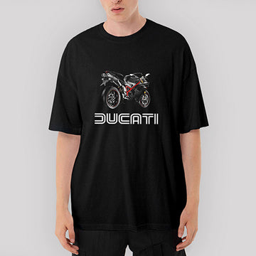 Ducati 1198 Oversize Siyah Tişört