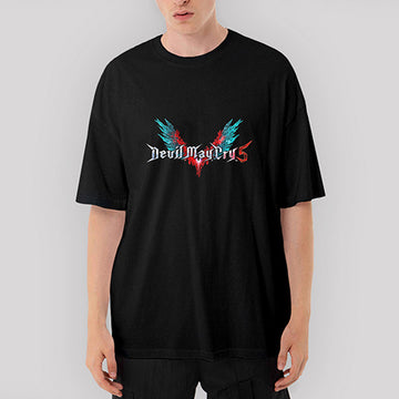 Devil May Cry 5 Oversize Siyah Tişört