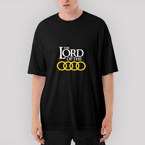 Lord Of The Audi Oversize Siyah Tişört
