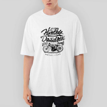 Harley Davidson Legends Oversize Beyaz Tişört