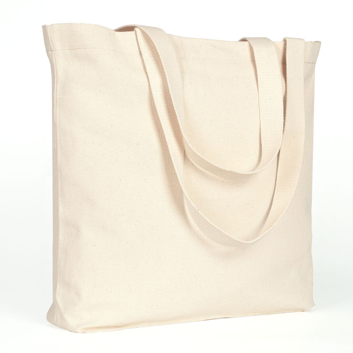 Kanvas Plaj Çantası İç Cepli Örgü Kulp - 48x41x10 cm