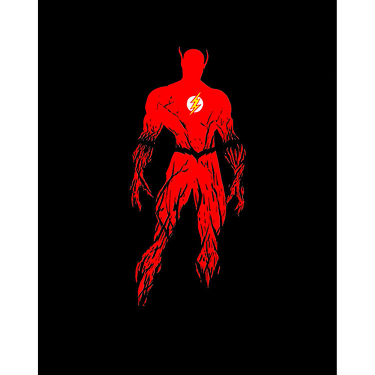 Flash Grunge Büyük Sırt Patch Yama