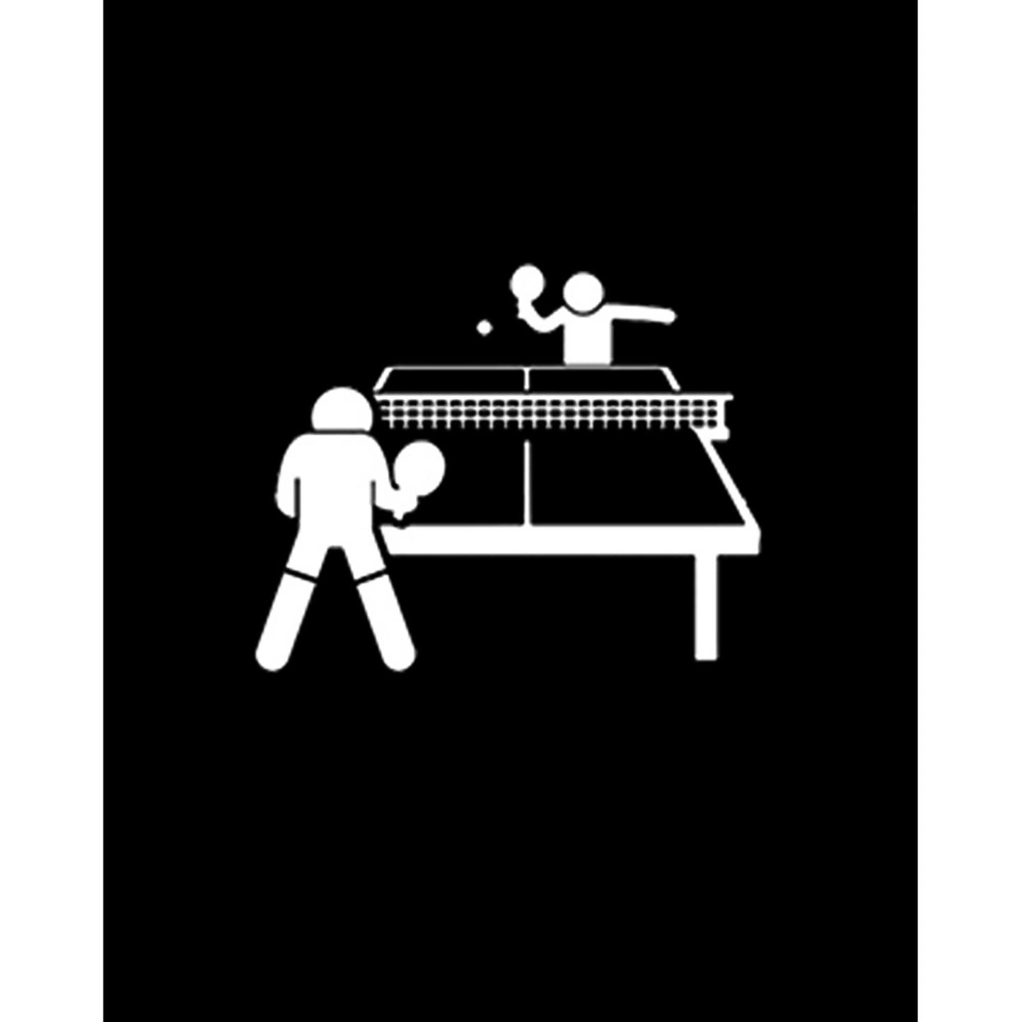 Ping Pong Table Tennis Round Büyük Sırt Patch Yama