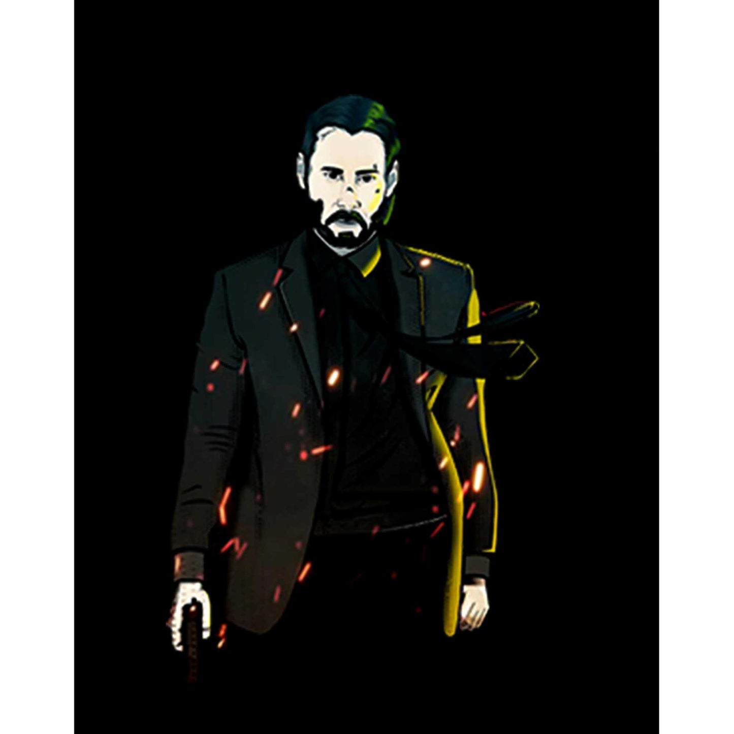 John Wick Graphic Design Büyük Sırt Patch Yama
