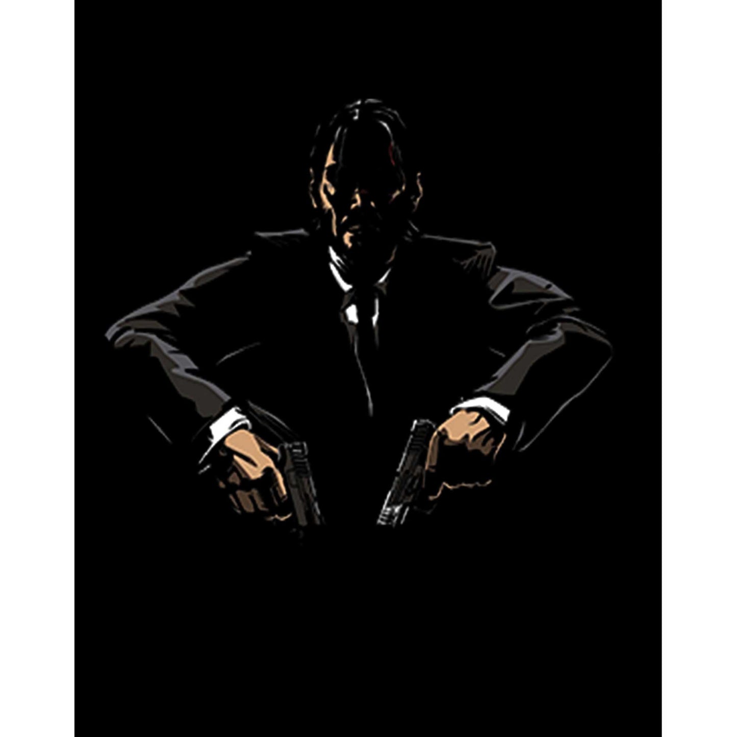 John Wick Minimal Büyük Sırt Patch Yama