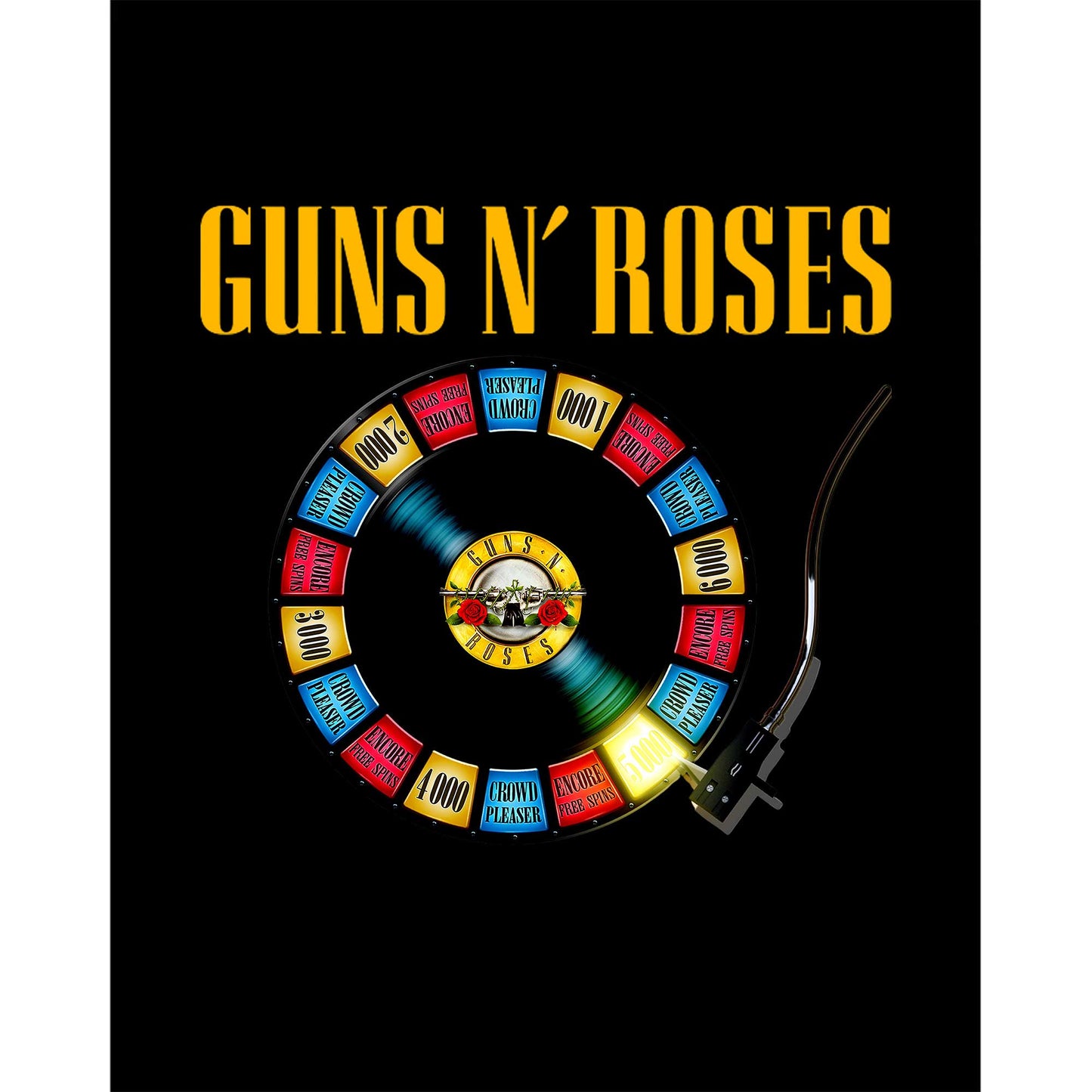 Guns N Roses Plak Siyah Büyük Sırt Patch Yama