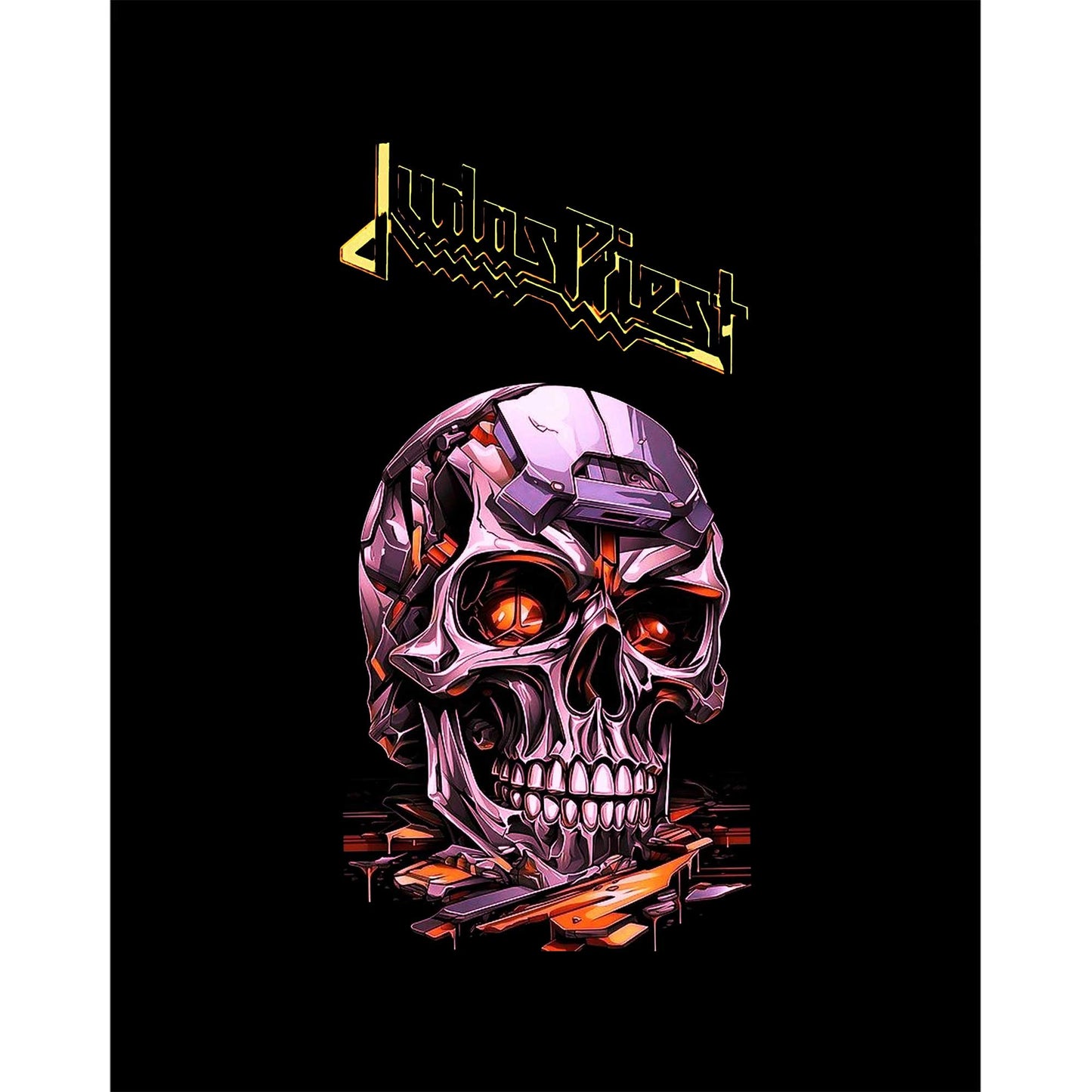 Judas Priest Modern Skeleton Siyah Büyük Sırt Patch Yama