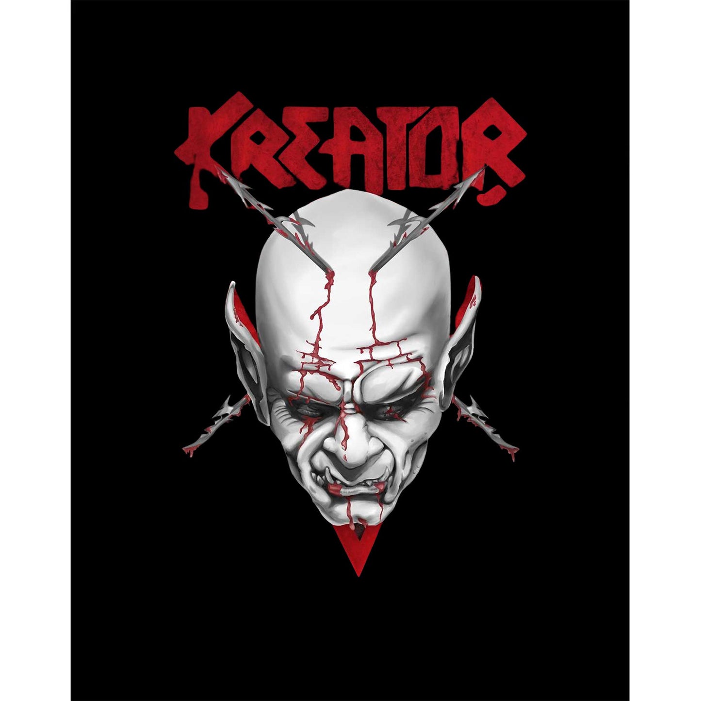 Kreator Siluet Logo Siyah Büyük Sırt Patch Yama