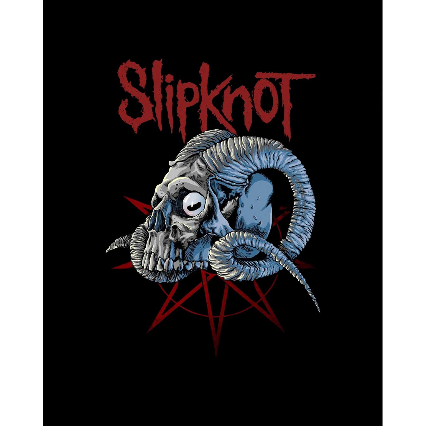 Slipknot Ram Head Siyah Büyük Sırt Patch Yama