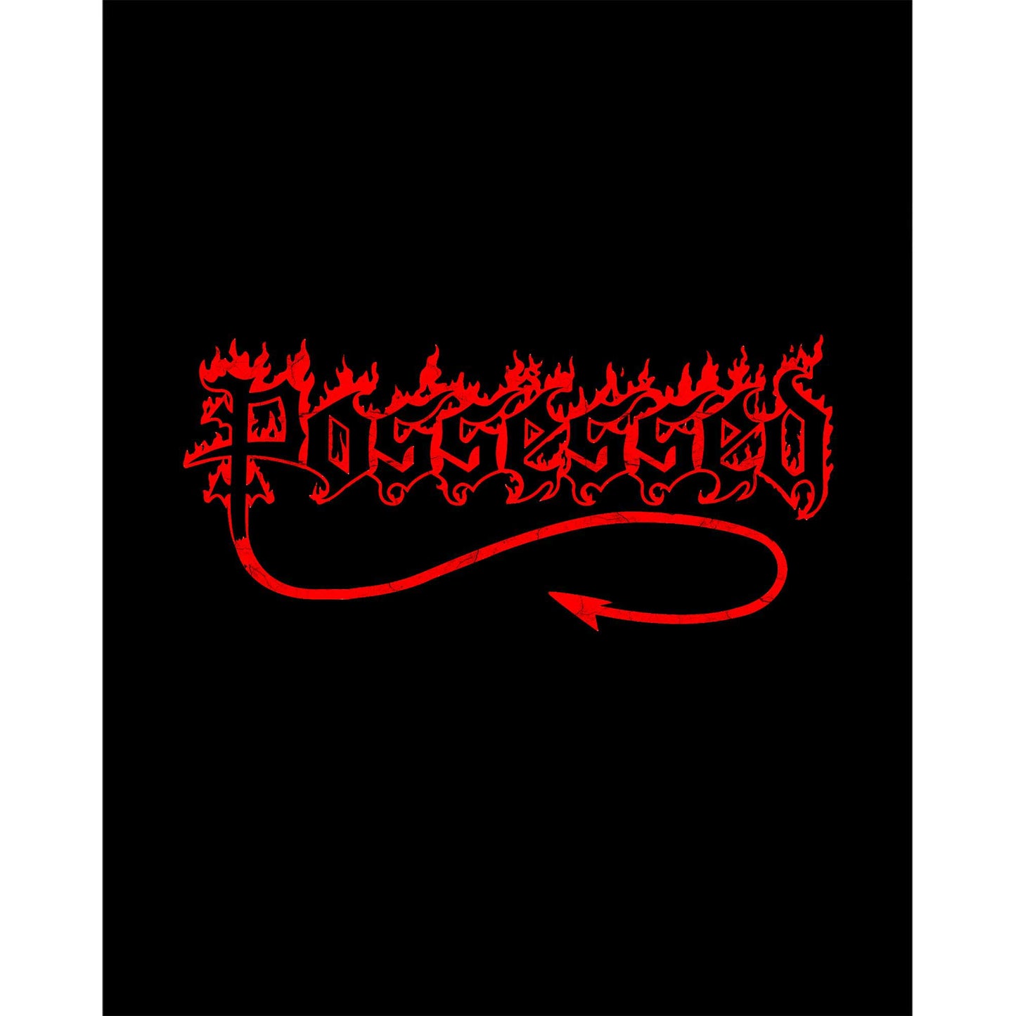 Possessed Red Logo Siyah Büyük Sırt Patch Yama