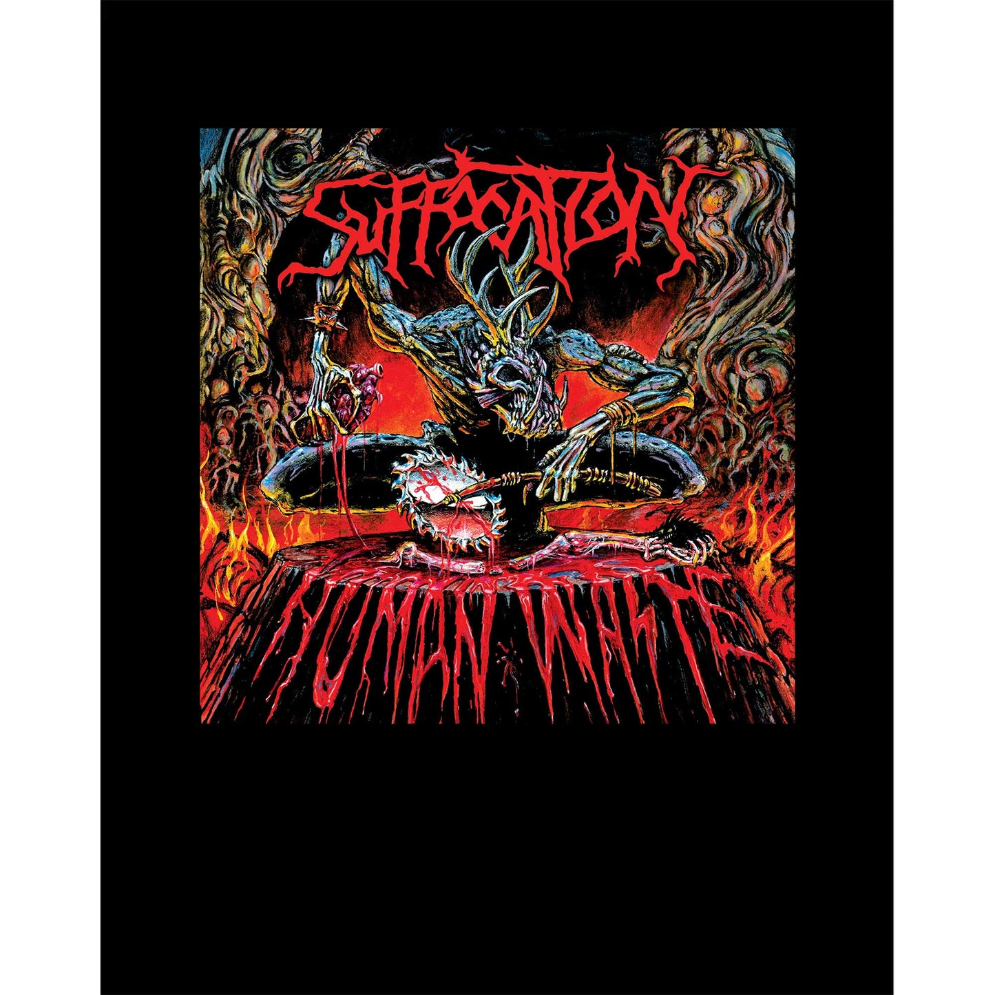 Suffocation Human Wolte Siyah Büyük Sırt Patch Yama