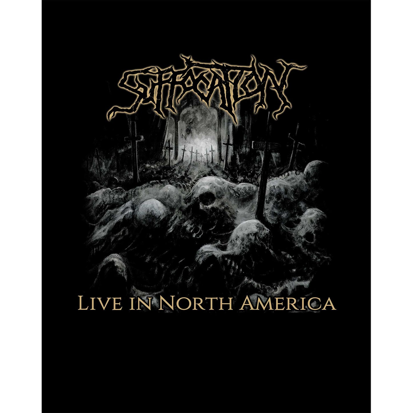 Suffocation Live In North Amerıca Siyah Büyük Sırt Patch Yama