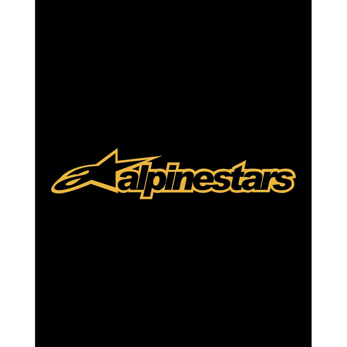 Alpinestars Logo Gold Büyük Sırt Patch Yama