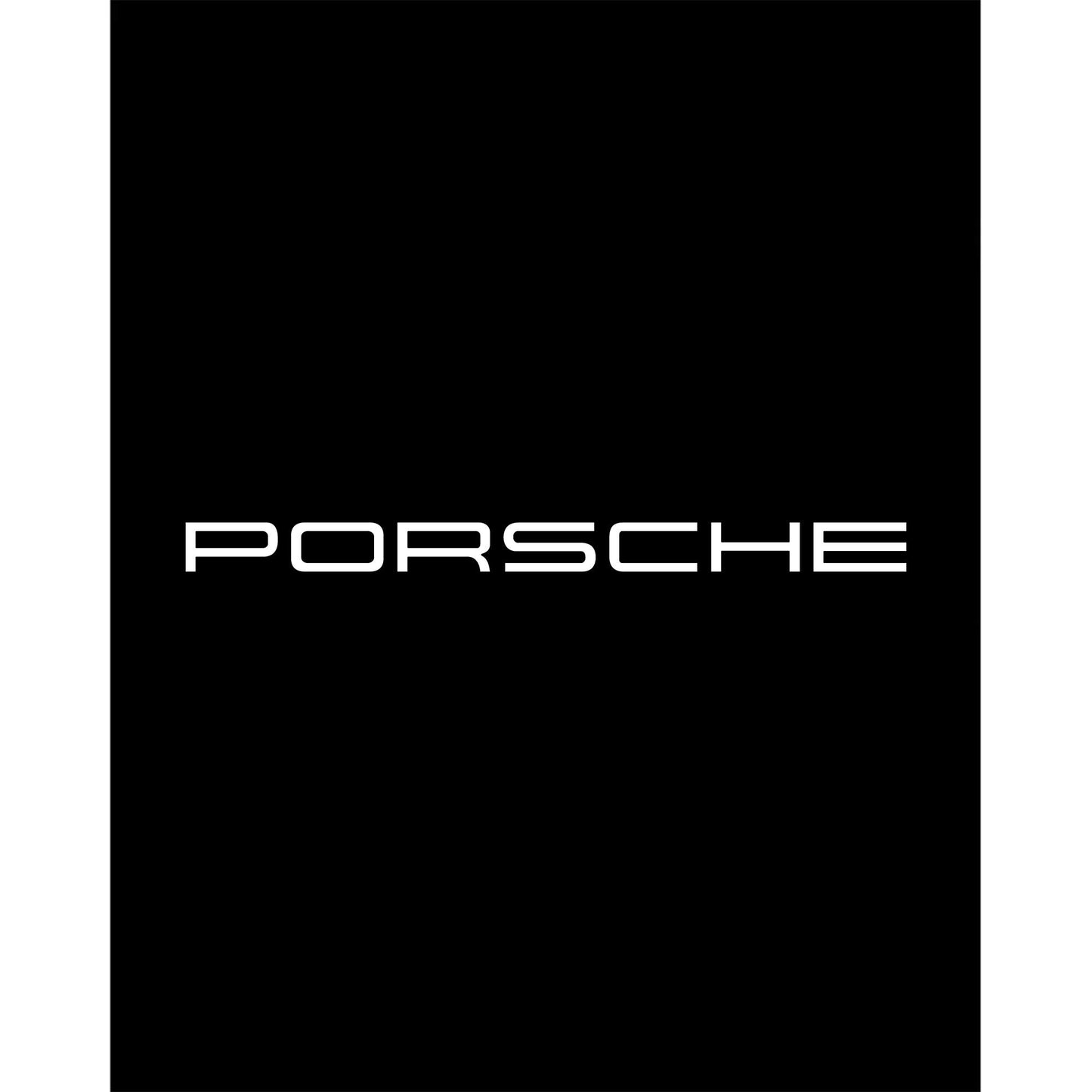 Porsche Text Büyük Sırt Patch Yama