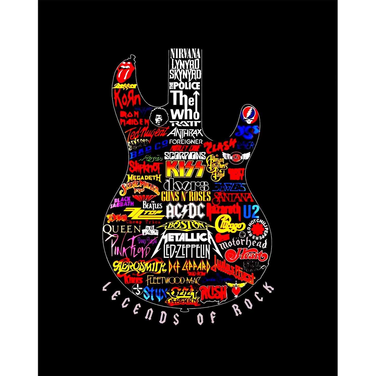 Legends Rock Büyük Sırt Patch Yama