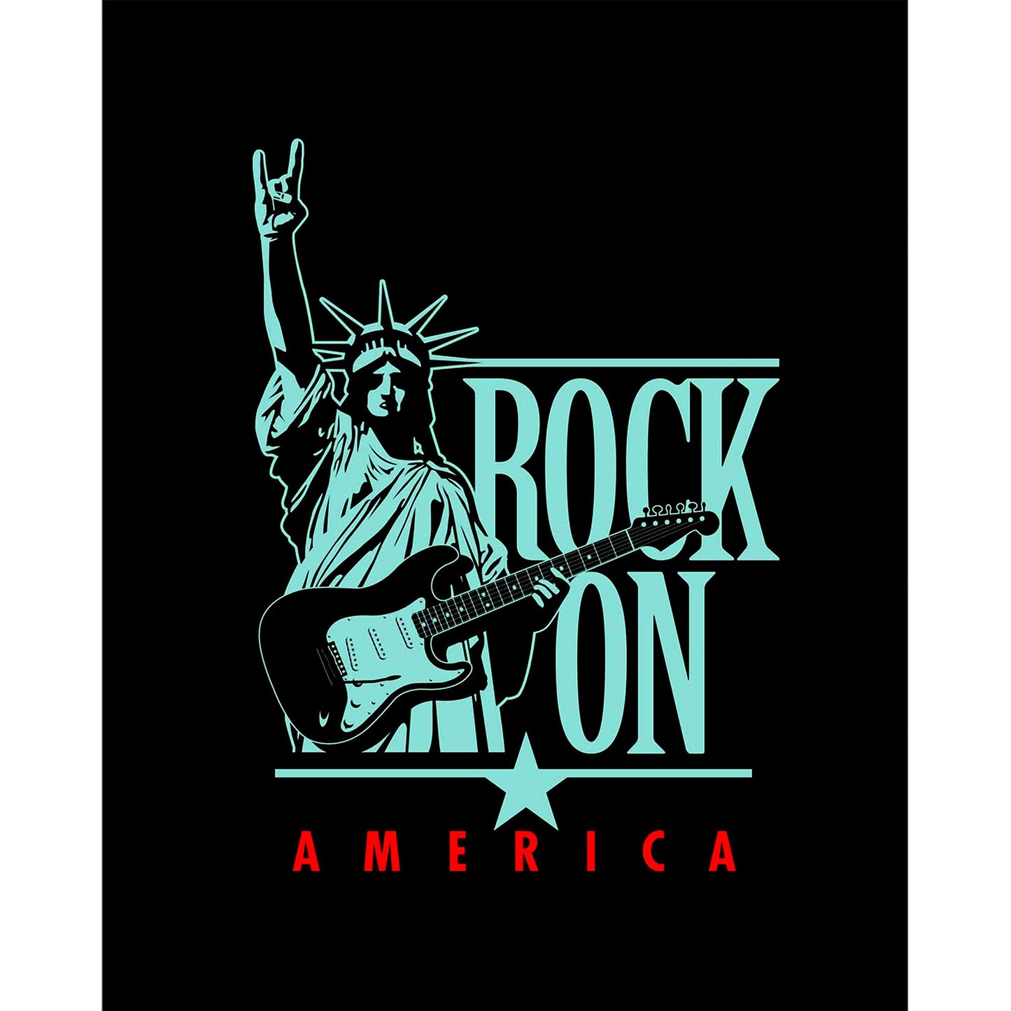 Rock On America Büyük Sırt Patch Yama