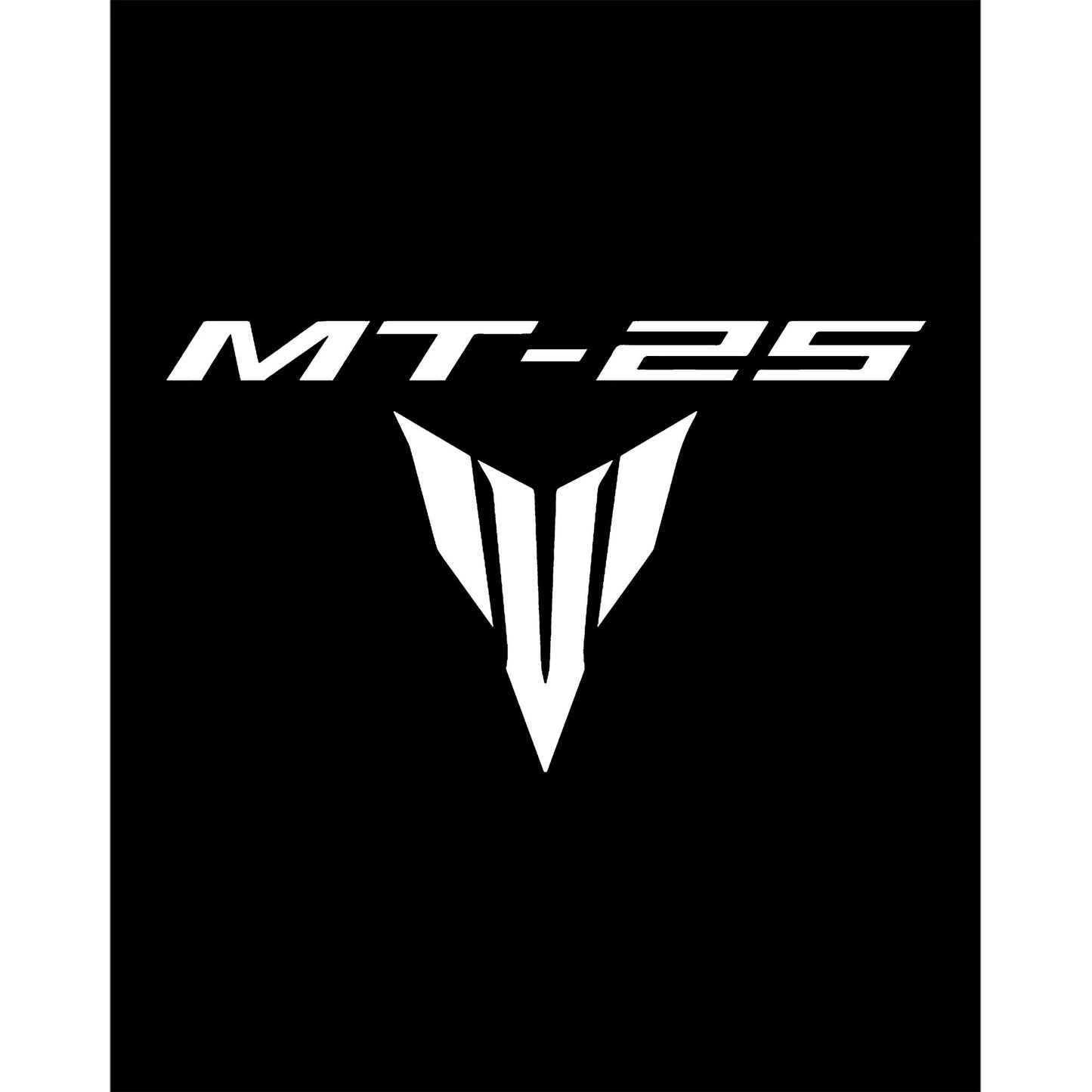 Yamaha MT25 White Logo Büyük Sırt Patch Yama