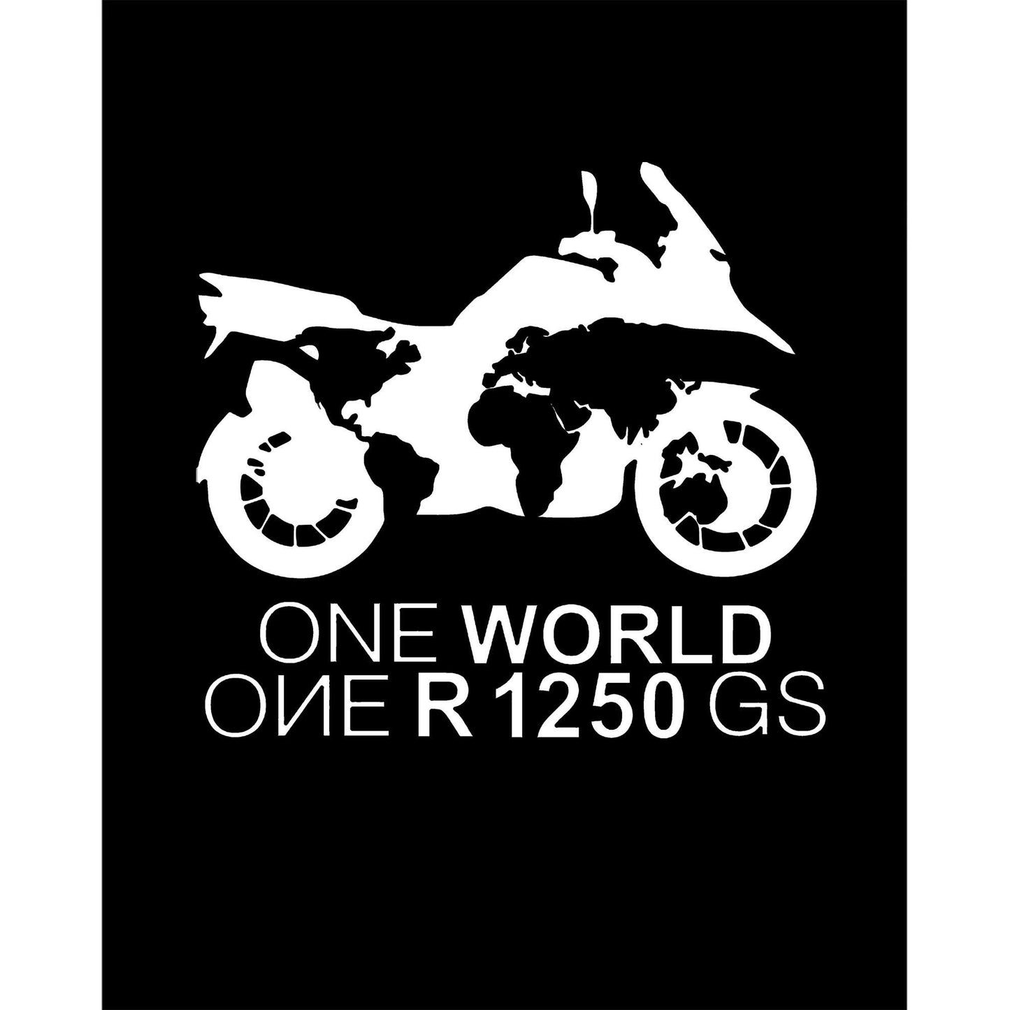 ONE World 1250GS White Büyük Sırt Patch Yama