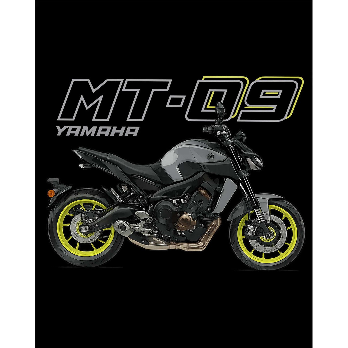 Yamaha MT-09 Büyük Sırt Patch Yama