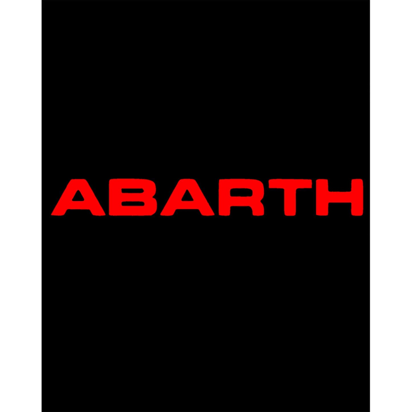 Abarth Text Line Büyük Sırt Patch Yama
