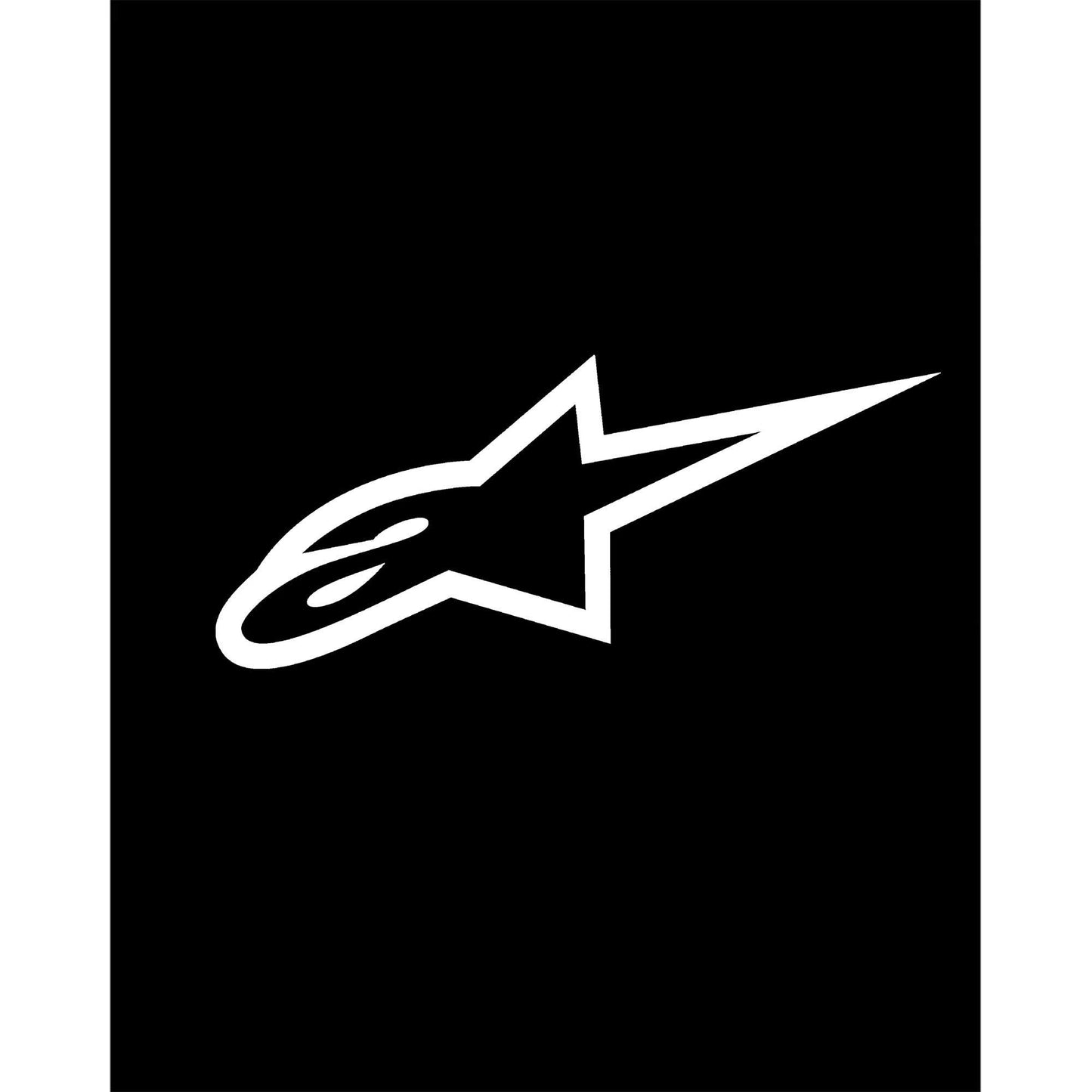 Alpinestars White Logo Büyük Sırt Patch Yama