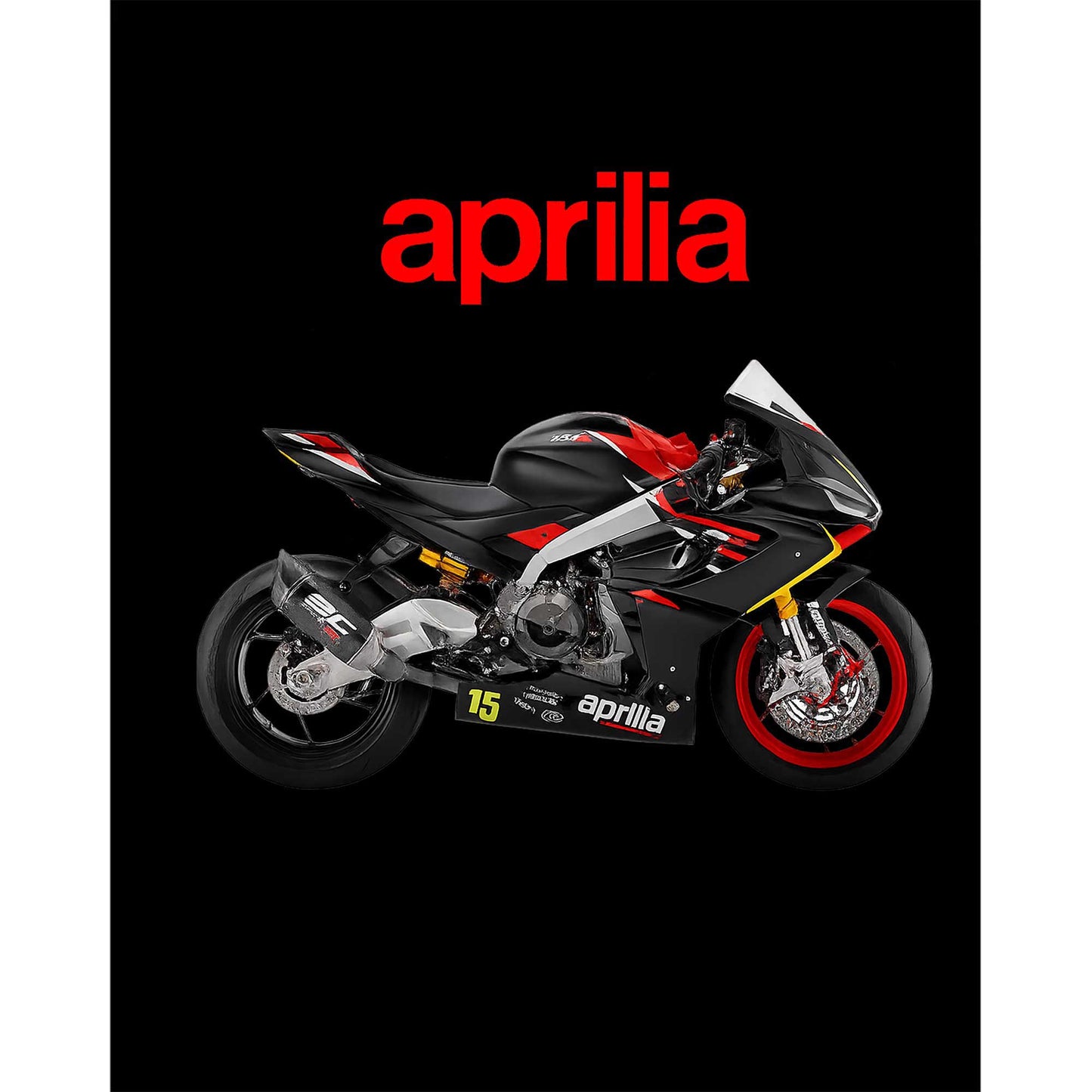Aprilia 675RS Büyük Sırt Patch Yama