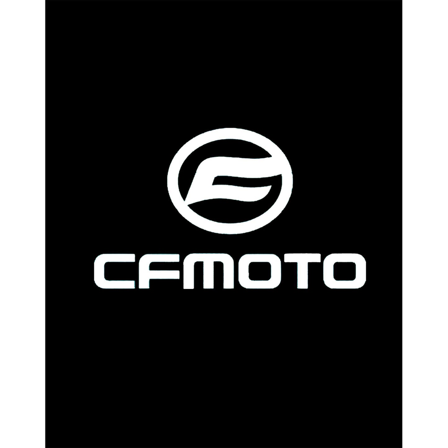 CFMOTO Logo White Büyük Sırt Patch Yama