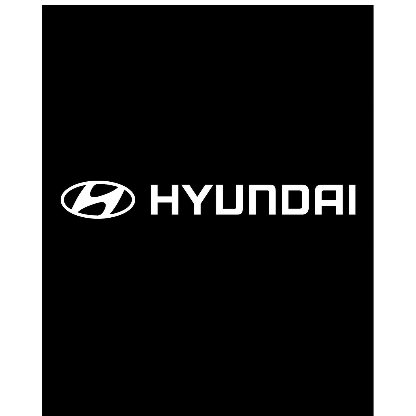 Hyundai Text Logo Büyük Sırt Patch Yama